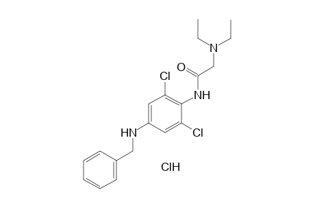4'-(benzylamino)-2',6'-dichloro-2-(diethylamino)acetanilide, monohydrochloride