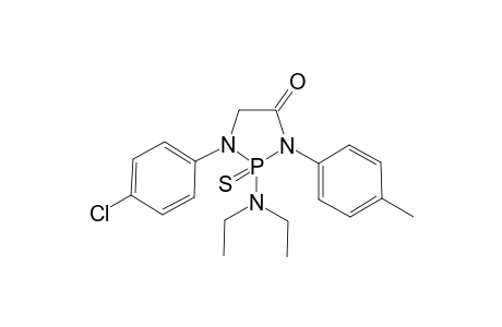 1-(4-Chloro-phenyl)-2-diethylamino-2-thioxo-3-p-tolyl-2lambda(5)-[1,3,2]diazaphospholidin-4-one