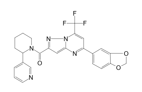 [5-(1,3-benzodioxol-5-yl)-7-(trifluoromethyl)-2-pyrazolo[1,5-a]pyrimidinyl]-[2-(3-pyridinyl)-1-piperidinyl]methanone