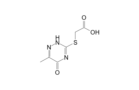 [(2,5-dihydro-6-methyl-5-oxo-as-triazin-3-yl)thio]acetic acid