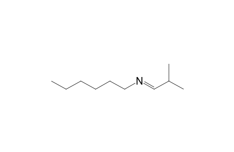 1-Hexanamine, N-(2-methylpropylidene)-