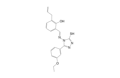 2-allyl-6-((E)-{[3-(3-ethoxyphenyl)-5-sulfanyl-4H-1,2,4-triazol-4-yl]imino}methyl)phenol