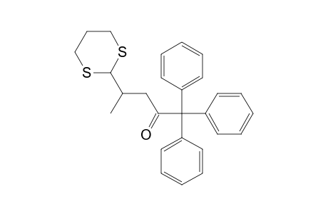 2-Pentanone, 4-(1,3-dithian-2-yl)-1,1,1-triphenyl-