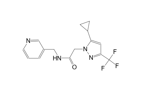 2-[5-cyclopropyl-3-(trifluoromethyl)-1H-pyrazol-1-yl]-N-(3-pyridinylmethyl)acetamide