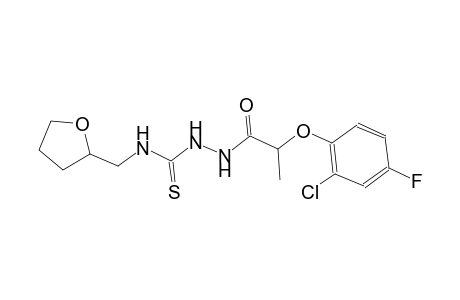 2-[2-(2-chloro-4-fluorophenoxy)propanoyl]-N-(tetrahydro-2-furanylmethyl)hydrazinecarbothioamide