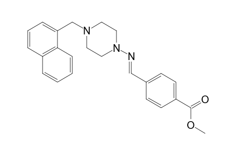 benzoic acid, 4-[(E)-[[4-(1-naphthalenylmethyl)-1-piperazinyl]imino]methyl]-, methyl ester