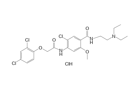 6'-chloro-2-(2,4-dichlorophenoxy)-4'-{[2-(diethylamino)ethyl]carbamoyl}-m-acetanisidide, monohydrochloride