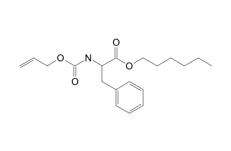 L-Phenylalanine, N-allyloxycarbonyl-, hexyl ester