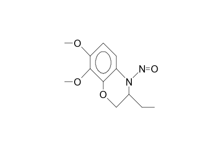 3-Ethyl-7,8-dimethoxy-N-nitroso-3,4-dihydro-2H-1,4-benzoxazine