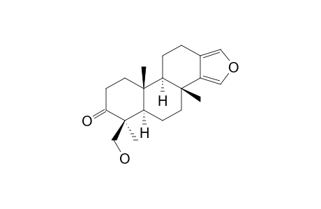 19-Hydroxy-spongia-13(16),14-dien-3-one