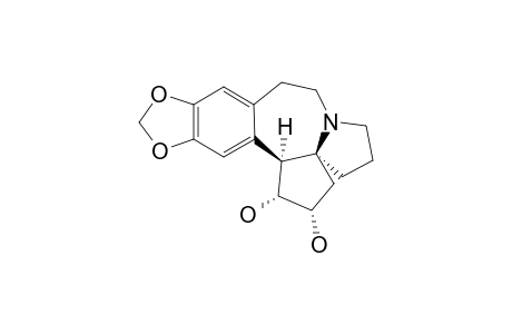 (1A-ALPHA,2-ALPHA,3AS*,14B-ALPHA)-(+/-)-1,2,3,5,6,8,9,14B-OCTAHYDRO-4H-CYCLOPENTA-[A]-[1,3]-DIOXOLO-[4,5-H]-PYRROLO-[2,1-B]-[3]-BENZAZEPINE-1,2-