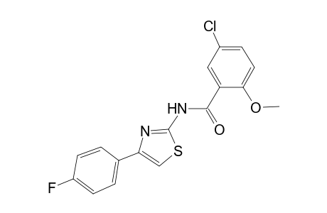 5-chloro-N-[4-(4-fluorophenyl)-1,3-thiazol-2-yl]-2-methoxybenzamide