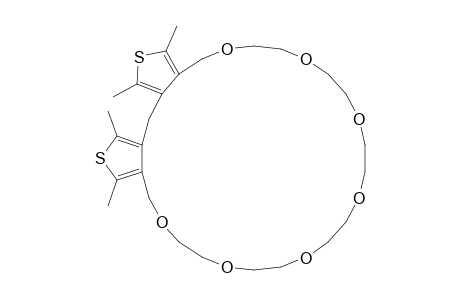 4,6,30,32-Tetramethyl-9,12,15,18,21,24,27-heptaoxa-5,31-dithiatricyclo[27.3.0.0(3,7)]dotriaconta-1(32),3,6,29-tetraene