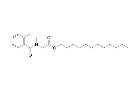 Sarcosine, N-(2-methylbenzoyl)-, dodecyl ester