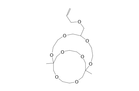 1,12-dimethyl-7-(prop-2-enoxymethyl)-2,5,8,11,14,17,20,23-octaoxabicyclo[10.6.6]tetracosane