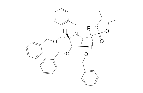 (2S,3R,4S,5S)-1-(benzyl)-3,4-bis(benzyloxy)-2-(benzyloxymethyl)-5-(diethoxyphosphoryl-difluoro-methyl)pyrrolidine