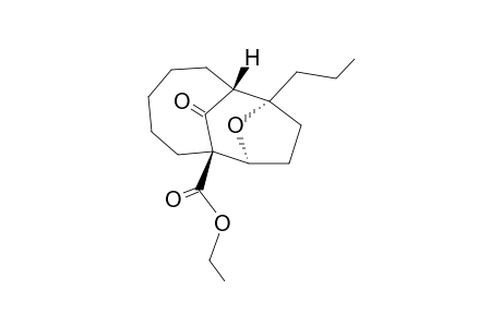 (1R*,7R*,8R*,11SR*)-1-(Ethoxycarbonyl)-8-propyl-13-oxatricyclo[5.4.1.1(8,11)]tridecan-12-one