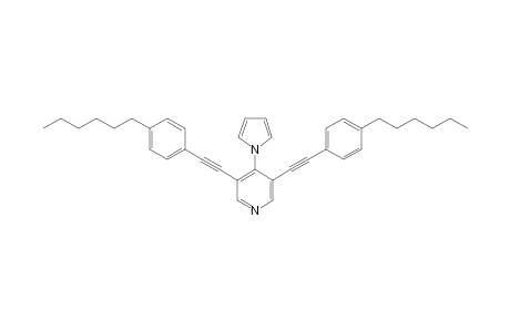 3,5-Bis((4-hexylphenyl)ethynyl)-4-(1H-pyrrol-1-yl)pyridine