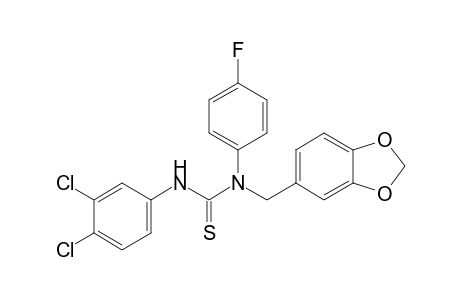 3',4'-dichloro-4-fluoro-N-piperonylthiocarbanilide