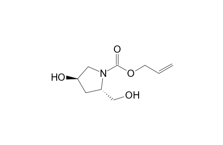 (2S,4R)-N-(Allyloxycarbonyl)-4-hydroxy-2-(hydroxymethyl)pyrrolidine