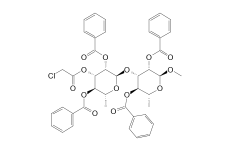 METHYL-(2,4-DI-O-BENZOYL-3-O-CHLOROACETYL-ALPHA-L-RHAMNOPYRANOSYL)-(1->3)-2,4-DI-O-BENZOYL-ALPHA-L-RHAMNOPYRANOSIDE