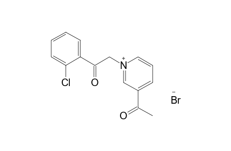 3-acetyl-1-(o-chlorophenacyl)pyridinium bromide