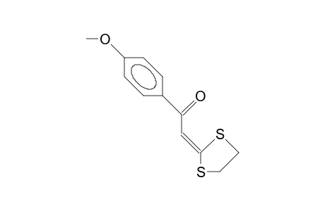 1-(4-Methoxy-phenyl)-2-(1,3-dithiolan-2-ylidene)-ethanone