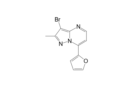 3-BROMO-7-(FUR-2-YL)-2-METHYLPYRAZOLO-[1,5-A]-PYRIMIDINE