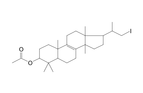 Acetic acid, 17-(2-iodo-1-methylethyl)-4,4,10,13,14-pentamethyl-2,3,4,5,6,7,10,11,12,13,14,15,16,17-tetradecahydro-1H-cyclopenta[a]phenanthrene