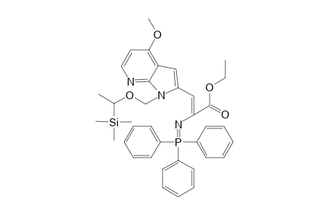 .alpha.-(Triphenylphosphoranylimino)-.beta.-[(1-(trimethylsilyl)ethoxymethyl)-4-methoxypyrrolo[2,3-b]pyridine-2-yl]propenoic acid ethyl ester