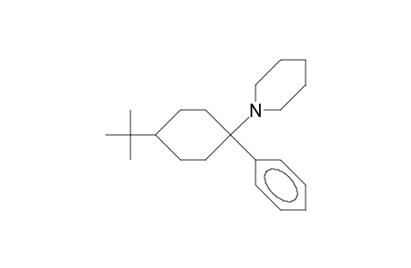 4E-tert-Butyl-1a-phenyl-1E-N-piperidinyl-cyclohexane