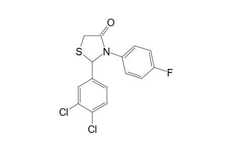 2-(3,4-dichlorophenyl)-3-(p-fluorophenyl)-4-thiazolidinone