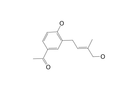 1-(4-Hydroxy-3-[(2Z)-4-hydroxy-3-methyl-2-butenyl]phenyl)ethanone