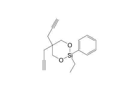 2-ethyl-2-phenyl-5,5-dipropargyl-1,3,2-dioxasilinane