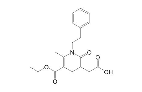 5-CARBOXYMETHYL-2-METHYL-6-METHYL-1-PHENYLETHYL-1,4,5,6-TETRAHYDROPYRIDINE-3-CARBOXYLIC-ACID-ETHYLESTER