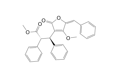 2-PHENYLMETHYLENE-3-METHOXY-4-(2,3-DIPHENYLPROPIONIC-ACID-METHYLESTER-3-YL)-5-OXO-2(2H)-FURYLIDENE
