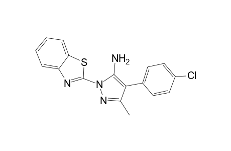 1-(1,3-benzothiazol-2-yl)-4-(4-chlorophenyl)-3-methyl-1H-pyrazol-5-ylamine