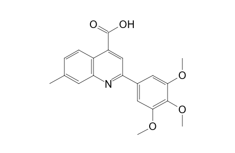 7-METHYL-2-(3,4,5-TRIMETHOXYPHENYL)CINCHONINIC ACID