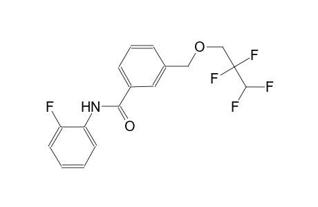 N-(2-fluorophenyl)-3-[(2,2,3,3-tetrafluoropropoxy)methyl]benzamide