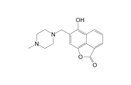 5-Hydroxy-6-[4'-methyl(piperidinylmethyl)]naphthalene-1,8-carbolacetone