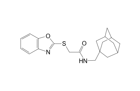 N-Adamantan-1-ylmethyl-2-(benzooxazol-2-ylsulfanyl)-acetamide