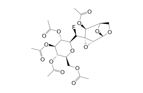 #10;(+)-4-O-ACETYL-1,6:2,3-DIANHYDRO-3-C-[(1R)-3,4,5,7-TETRA-O-ACETYL-2,6-ANHYDRO-1-DEOXY-1-FLUORO-D-GLYCERO-D-GULO-HEPTITOL-1-C-YL]-BETA-D-GULOPYRANOSE