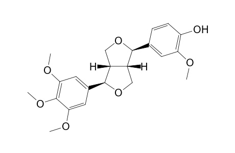 (1R,2S,5R,6S)-2-(3,4,5-Trimethoxyphenyl)-6-(4-hydroxy-3-methoxyphenyl)-3,7-dioxabicyclo-[3.3.0]-octane