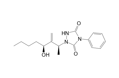 (2S*,4S*)-3-Methylene-2-(4'-phenyl-1',2',4'-triazolidine-3',5'-dion-1'-yl)octan-4-ol