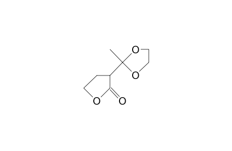 3-(2-Methyl-1,3-dioxolan-2-yl)-tetrahydro-2-furanone