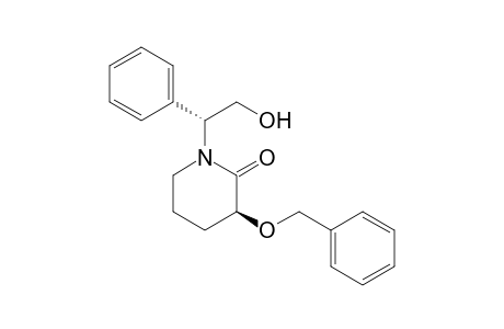 (.alpha.R,3S)-3-Benzyloxy-N-(2-hydroxy-1-phenylethyl)piperidin-2-one