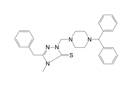 2-[(4-Benzhydrylpiperazin-1-yl)methyl]-5-benzyl-4-methyl-1,2,4-triazole-3-thione