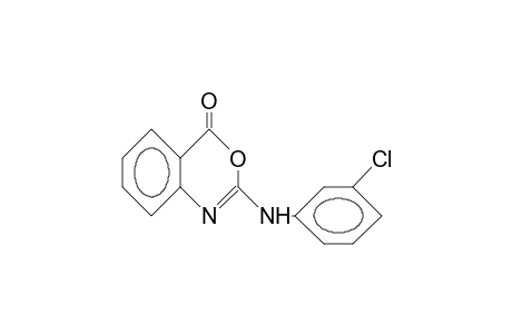 2-(3-CHLOROPHENYLAMINO)-4H-3,1-BENZOXAZIN-4-ONE