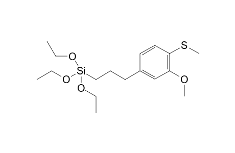 triethoxy(3-(3-methoxy-4-(methylthio)phenyl)propyl)silane