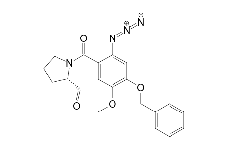 (2S)-1-(2-azido-4-benzoxy-5-methoxy-benzoyl)pyrrolidine-2-carbaldehyde